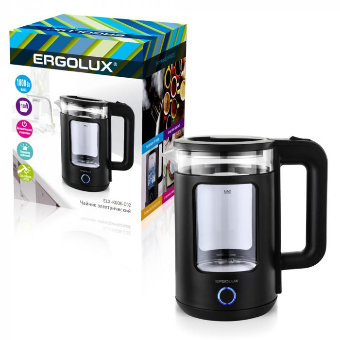 Чайник Ergolux ELX-KG08-C02