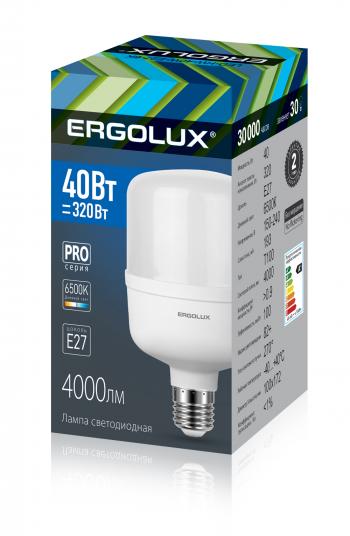 Светодиодная лампа Ergolux 40Вт E27 6500К