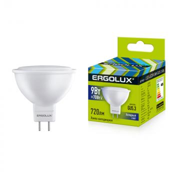Светодиодная лампа Ergolux JCDR 9Вт GU5.3 6500K